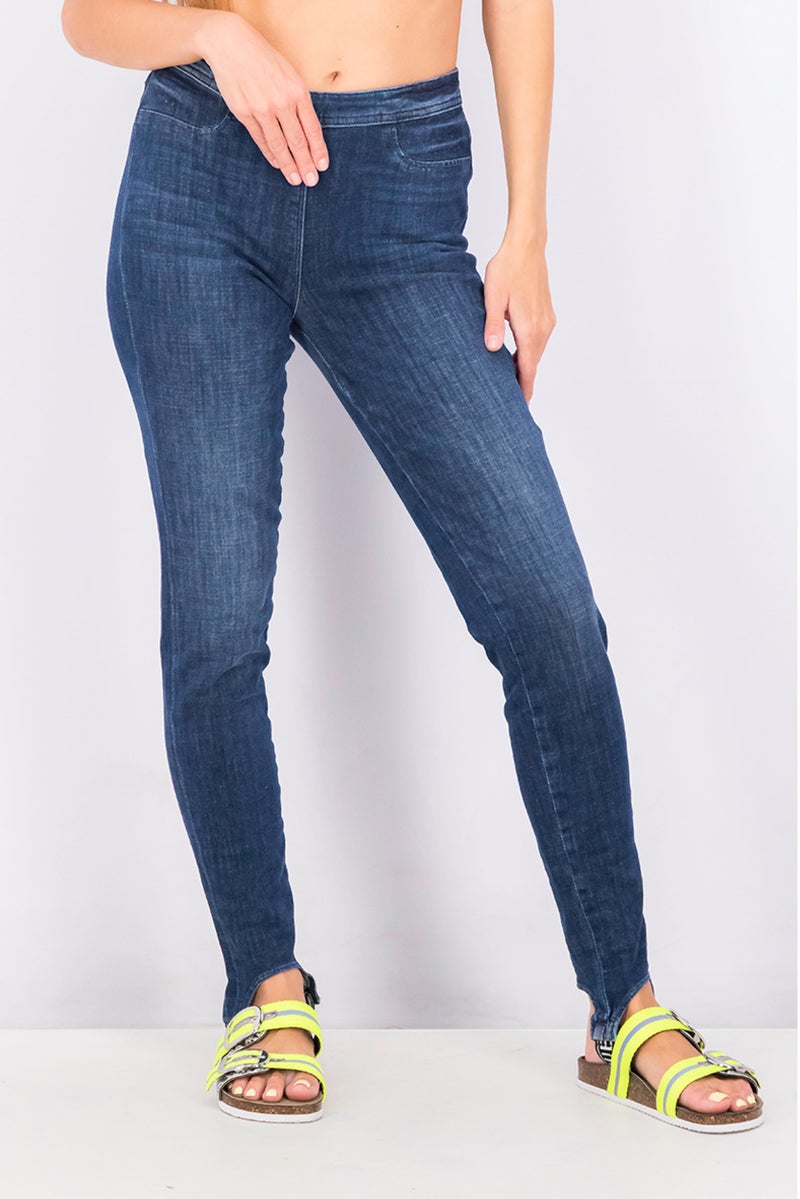 GUESS Women Regular Fit Stretchable Denim, Blue - Image 1