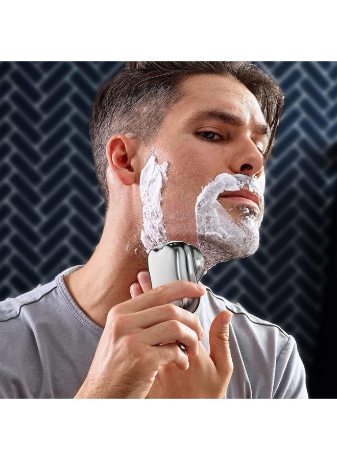 ماكينة الحلاقة المصغرة ، ماكينة الحلاقة الكهربائية للرجال ، ماكينة الحلاقة للرجال ، قوية ، محمولة ، قابلة لإعادة الشحن ، دائمة ، تصميم خفيف للغاية ، سهل الحمل ، مزدوج جاف ومقاوم للماء - Image 3