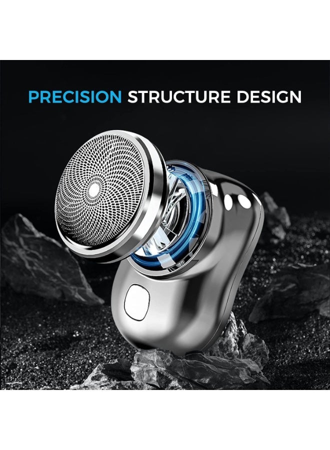 ماكينة الحلاقة المصغرة ، ماكينة الحلاقة الكهربائية للرجال ، ماكينة الحلاقة للرجال ، قوية ، محمولة ، قابلة لإعادة الشحن ، دائمة ، تصميم خفيف للغاية ، سهل الحمل ، مزدوج جاف ومقاوم للماء - Image 5