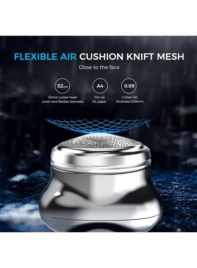 ماكينة الحلاقة المصغرة ، ماكينة الحلاقة الكهربائية للرجال ، ماكينة الحلاقة للرجال ، قوية ، محمولة ، قابلة لإعادة الشحن ، دائمة ، تصميم خفيف للغاية ، سهل الحمل ، مزدوج جاف ومقاوم للماء - Image 4