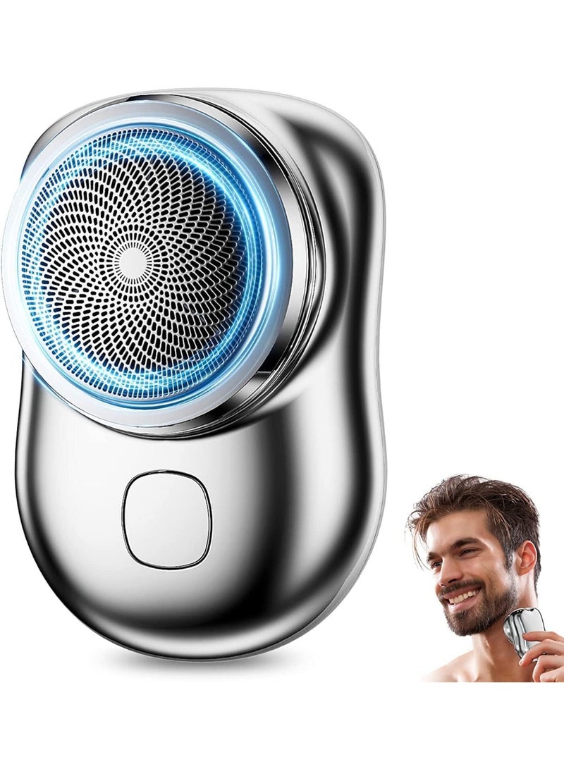 ماكينة الحلاقة المصغرة ، ماكينة الحلاقة الكهربائية للرجال ، ماكينة الحلاقة للرجال ، قوية ، محمولة ، قابلة لإعادة الشحن ، دائمة ، تصميم خفيف للغاية ، سهل الحمل ، مزدوج جاف ومقاوم للماء - Image 1