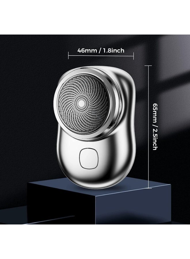 ماكينة الحلاقة المصغرة ، ماكينة الحلاقة الكهربائية للرجال ، ماكينة الحلاقة للرجال ، قوية ، محمولة ، قابلة لإعادة الشحن ، دائمة ، تصميم خفيف للغاية ، سهل الحمل ، مزدوج جاف ومقاوم للماء - Image 2