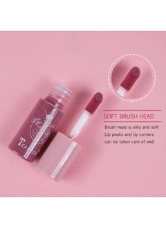 Charm Kiss 10 Colors Lip Tint Stain Set,Tint Stain Plumping Mini Liquid Lipstick, Watery Finish Lip Tint Stain Korean Lip Gloss,Long Lasting Non-Stick Cup Waterproof, High Pigment, Vivid Color, Lip Tint Makeup  - Image 3