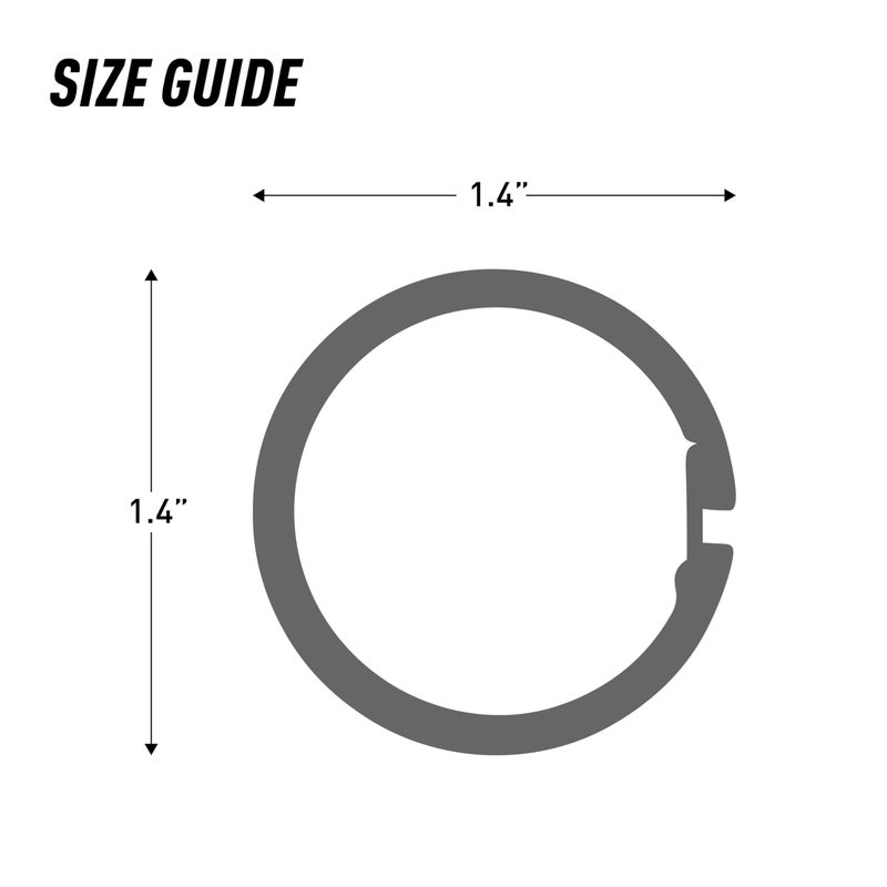 Nite Ize O-Series Gated Key Ring, Stainless Steel Split Ring Alternative, 2 Pack - Image 2