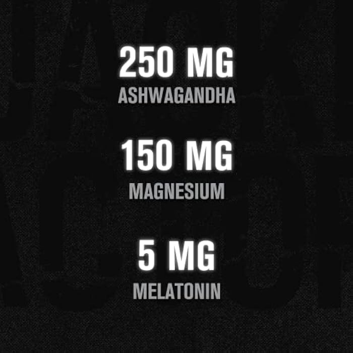 Jacked Factory Build PM Night Time Muscle Builder & Sleep Aid - Post Workout Recovery & Sleep Support Supplement w/VitaCherry Tart Cherry, Ashwagandha, & Melatonin - 60 Natural Veggie Pills - Image 3