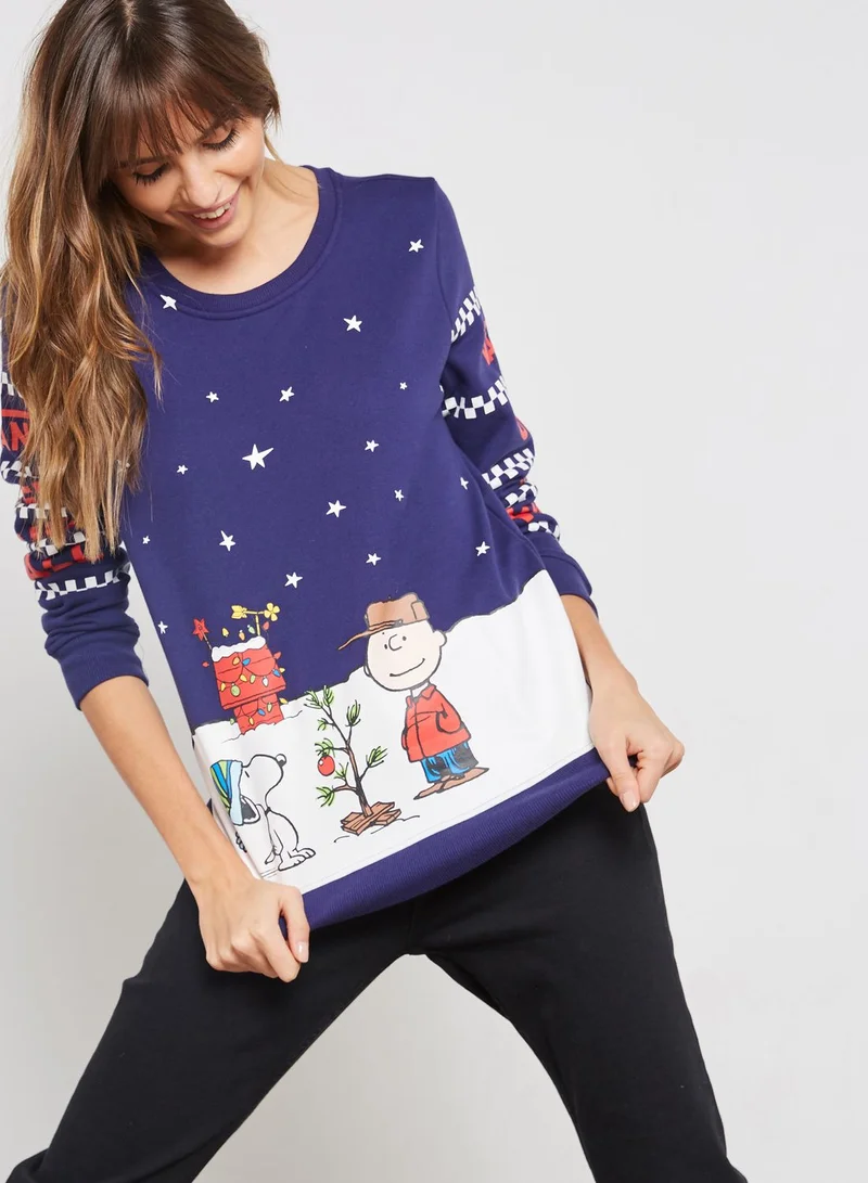 VANS Peanuts Christmas Sweatshirt