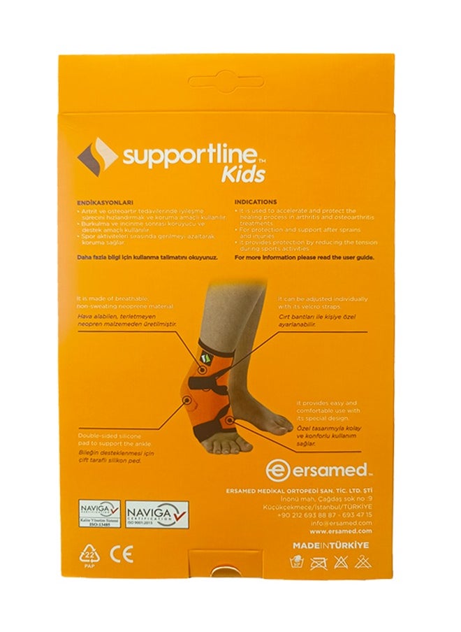 SupportLine Kids Ankle Support with Malleol Pad ERSA 213 KDS (One Size)  - Image 2