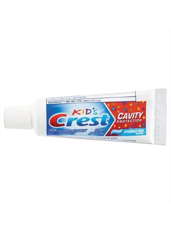 Crest Kids Cavity Protection Toothpaste, Sparkle Fun, Travel Size 0.85 oz (24g) - Pack of 6 - Image 2