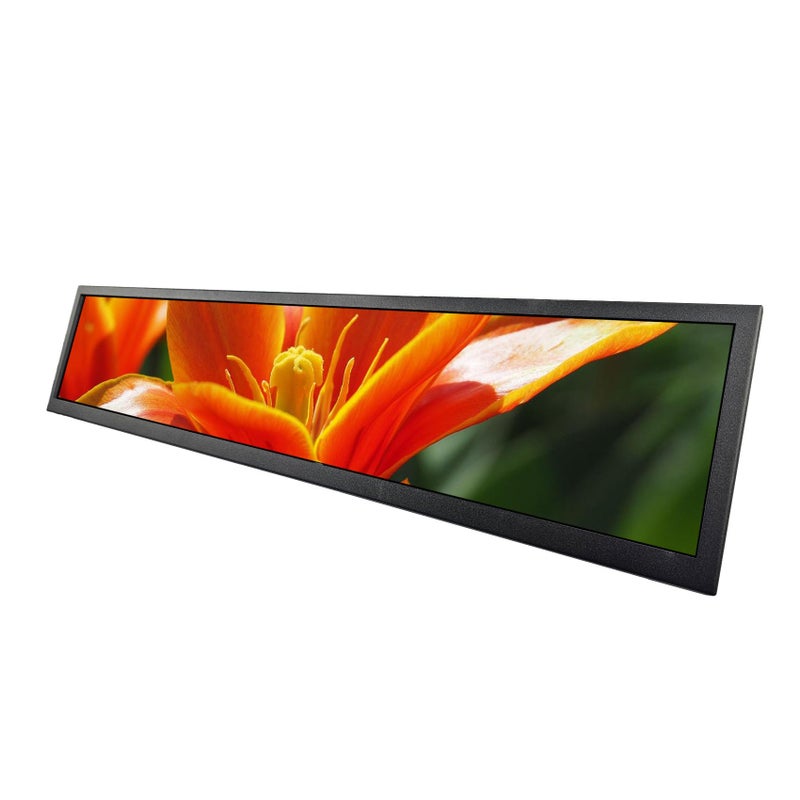 VSDISPLAY Portable Stretched Bar LCD Monitor,24 inch 1920x360 IPS Gaming Marquee Screen,USB Video input,Support Autoplay & 180 Degree Rotation,for DIY Advertising/Supermarket Shelf Display - Image 2