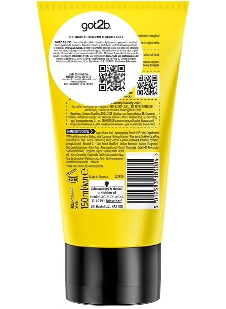 Got2b Glued Water Resistant Spiking Glue For Extremely Tough Looks For Hair 150ml - Image 2