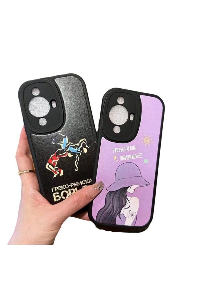 Generic Small Fat Mobile Phone Case For Huawei Glory 300/oppo A5 Vitality Version All-inclusive Cartoon Soft Case Vivo-Color:(bag) Little Fat Girl-Applicable Models:A55/A56  - Image 5