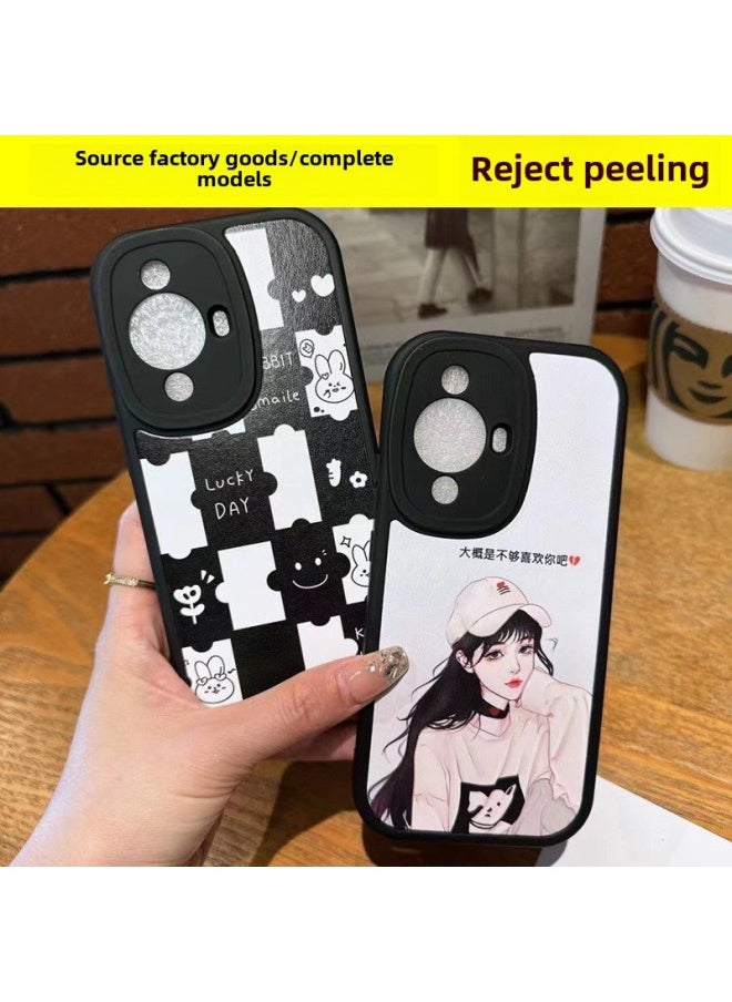 Generic Small Fat Mobile Phone Case For Huawei Glory 300/oppo A5 Vitality Version All-inclusive Cartoon Soft Case Vivo-Color:(bag) Little Fat Girl-Applicable Models:A55/A56  - Image 1