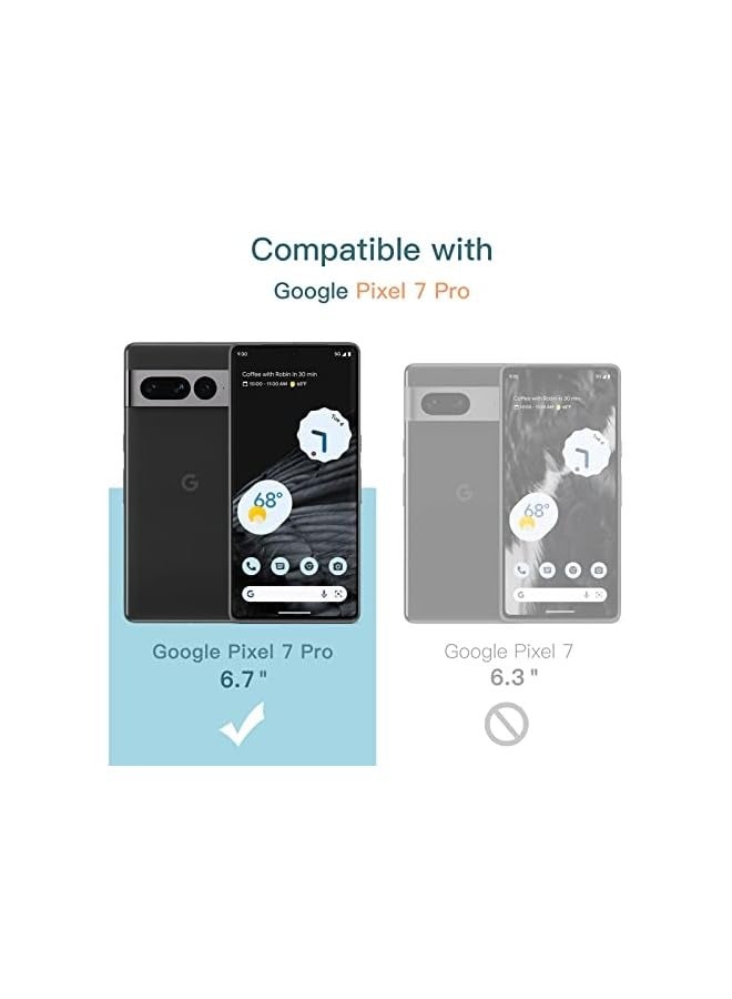 Jetech Screen Protector for Google Pixel 7 Pro with Camera Lens Protector, Flexible TPU Film, Fingerprint ID Compatible, HD Clear, Easy Install, 2-Pack Each - Image 2