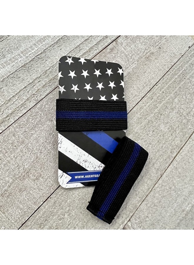 Agent Gear USA Mourning Bands For Badges Thin Blue Line Mourning Bands Elastic Funeral Honor Bands 2 Pack - Image 5