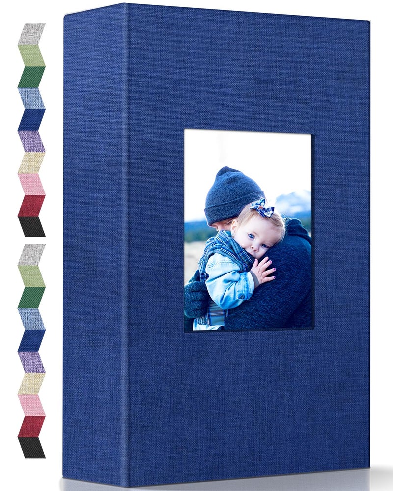 popotop Photo Album 4x6300 Photos Linen Cover Photo Books with 300 Horizontal PocketsSlipin Picture Albums for Family Wedding Anniversary Baby Vacation Pictures
