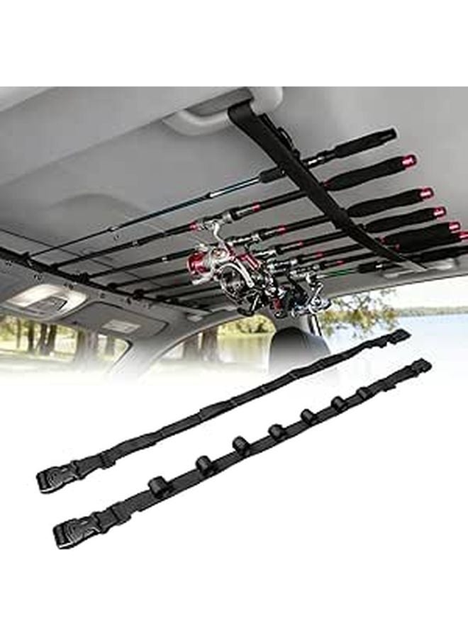Adjustable Car Roof Rack Fishing Rod Holder 7 Pole Capacity Universal Fit - Image 1