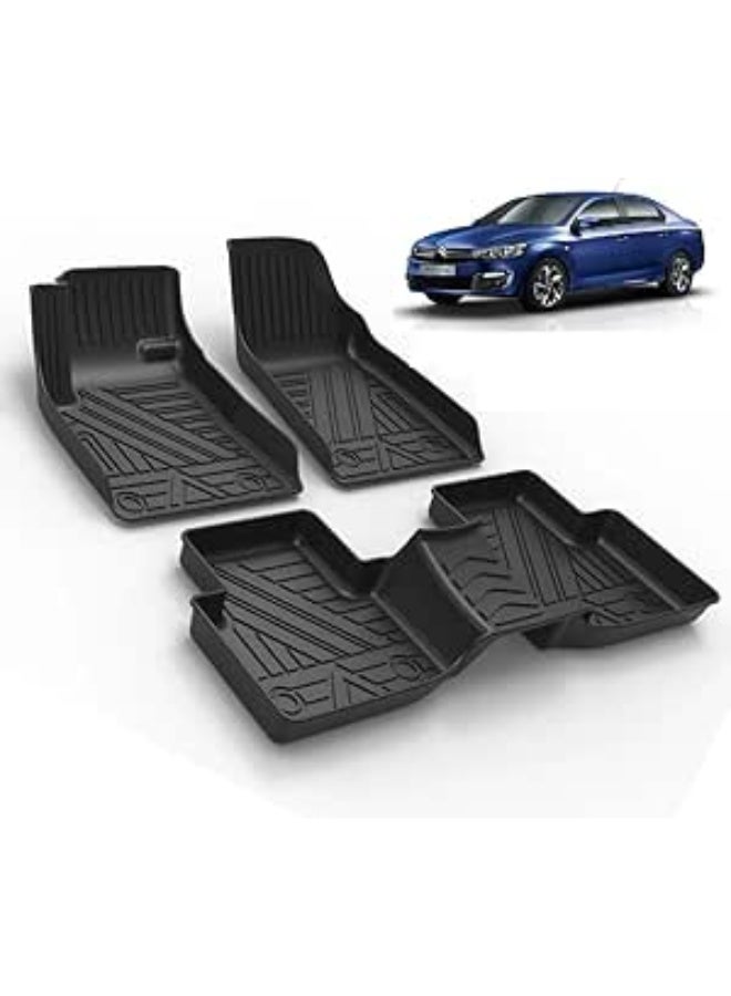 TPE Car Mat Compatible With Citroen C Elysees - c-elysée - Image 1