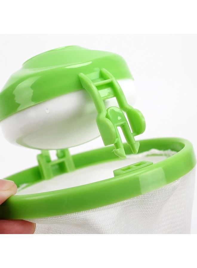 طقم فلاتر عائمة لتجميع الوبر والشعر، مزود بكيس شبكي ويمكن استخدامه في غسالات الملابس، مكون من قطعتين بألوان عشوائية متعدد الألوان 7 x 10 x 10سم - Image 5