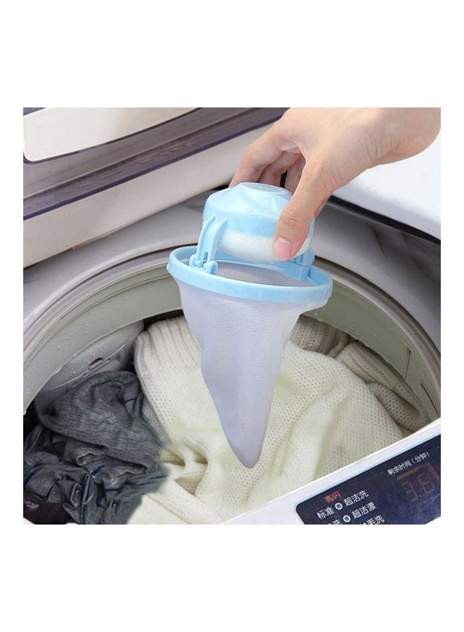 طقم فلاتر عائمة لتجميع الوبر والشعر، مزود بكيس شبكي ويمكن استخدامه في غسالات الملابس، مكون من قطعتين بألوان عشوائية متعدد الألوان 7 x 10 x 10سم - Image 3