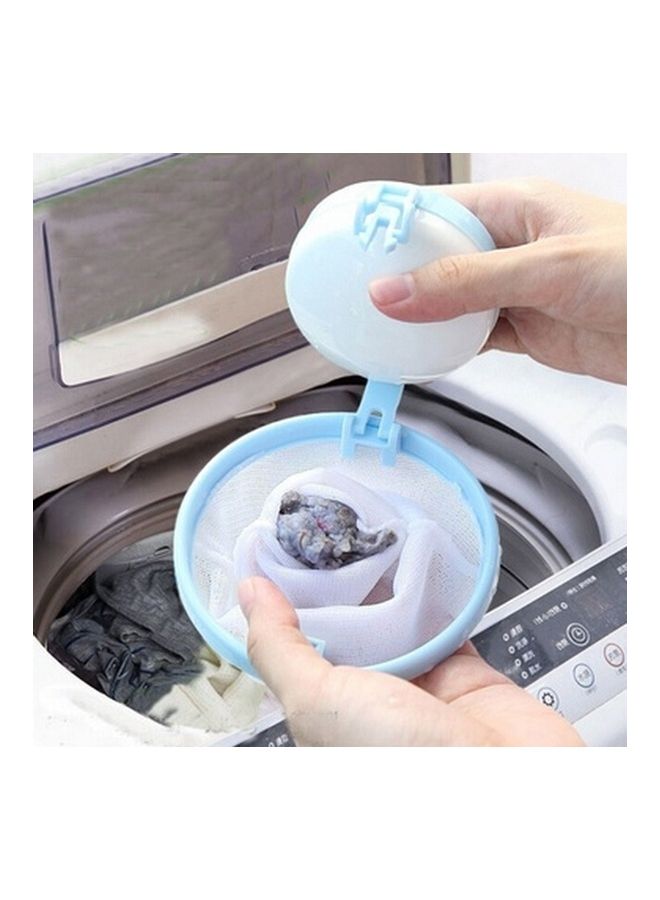 طقم فلاتر عائمة لتجميع الوبر والشعر، مزود بكيس شبكي ويمكن استخدامه في غسالات الملابس، مكون من قطعتين بألوان عشوائية متعدد الألوان 7 x 10 x 10سم - Image 4