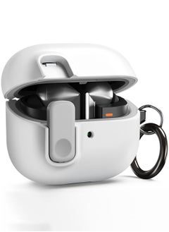VRS Design Modern Lock Galaxy Buds 3 Pro Case and Buds3 Case Cover Secure Lock Protection with Carabiner (2024) - White  - Image 1