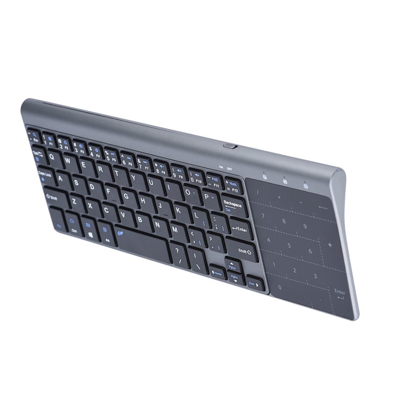 Portable Slim 2.4Ghz Wireless Keyboard Handheld with Touchpad for PC /Notebook /TV Box - Image 2