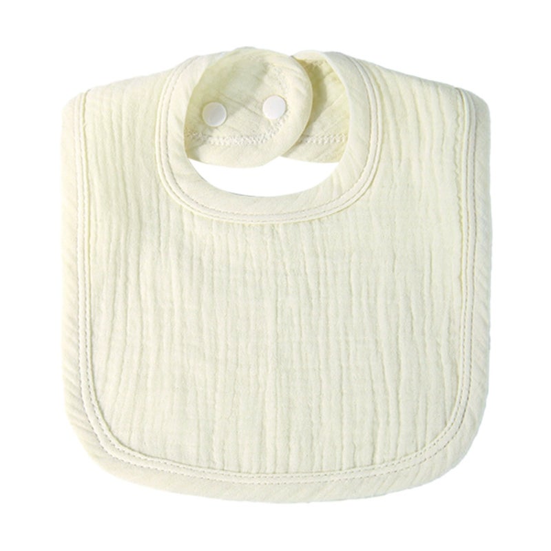 Baby pure cotton gauze saliva towel three-piece set of 4 layers U-shaped bib, water-absorbing anti-spit pad, small bib, the more you wash the hydrophilic process, the softer it becomes - Image 4