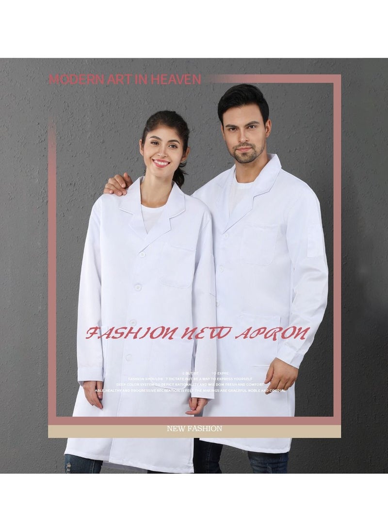 MileMelo - Laboratory Coat Can Be Used In Hospitals, Pharmacies, Scientific Research Laboratories, Food processing, etc White - Image 1