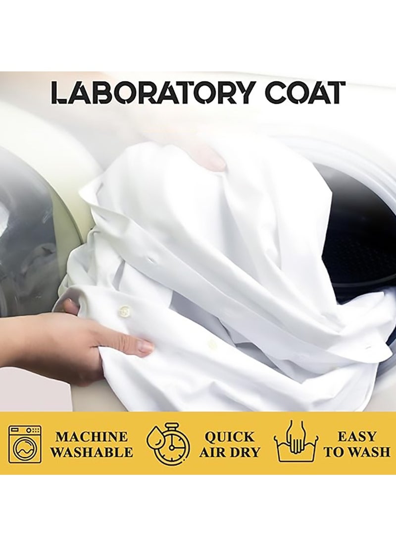MileMelo - Laboratory Coat Can Be Used In Hospitals, Pharmacies, Scientific Research Laboratories, Food processing, etc White - Image 1