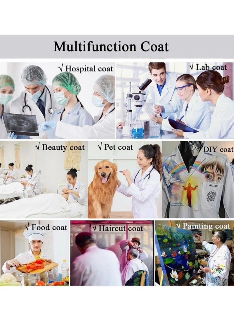 MileMelo - Laboratory Coat Can Be Used In Hospitals, Pharmacies, Scientific Research Laboratories, Food processing, etc White - Image 1