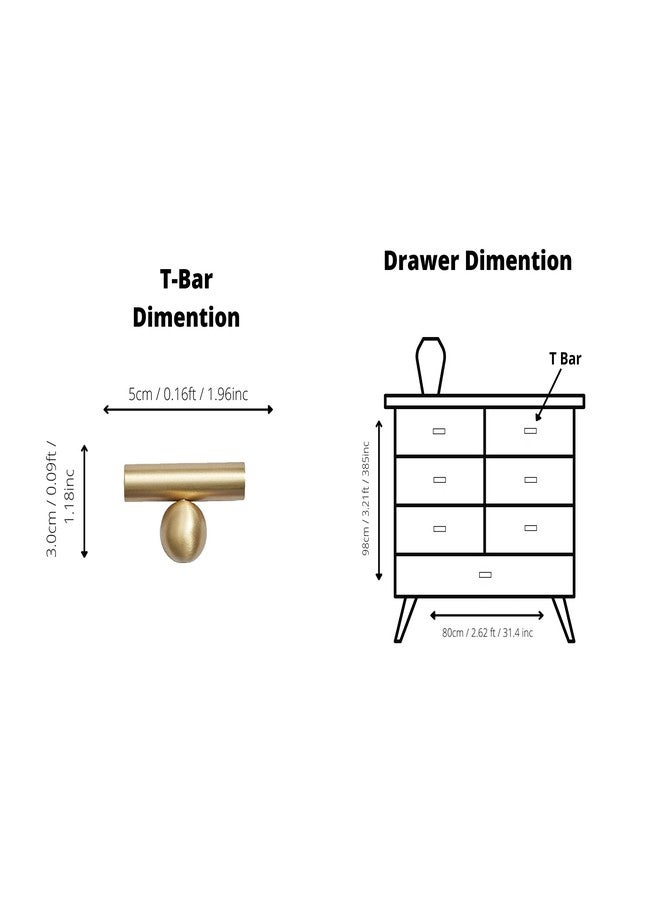 MANTARA B-0057-T50 Brass Furniture Cabinet Handle Black Kitchen Drawer pulls Pure Copper Brass Handle Drawer Cabinet Closet Door Small Handle Cabinet Door Gold. - Image 3