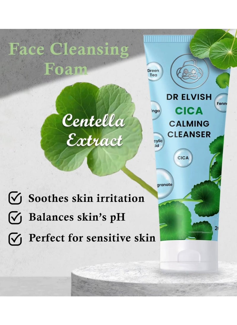 dr elvish - Cica Calming Facial Cleanser 200 ml - Image 1