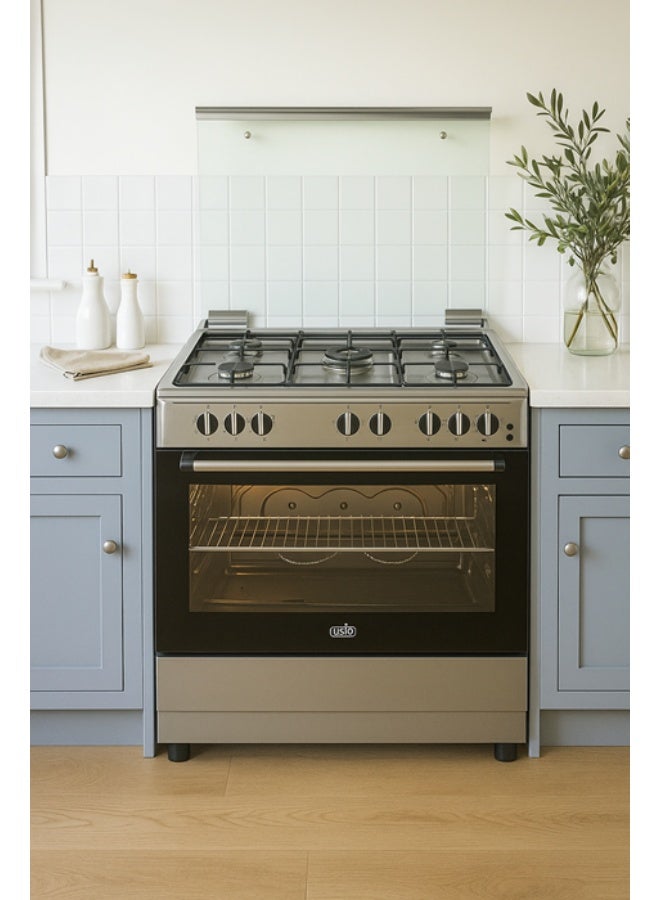 Usto gas oven 60×90, full safety, stainless steel top, with cooling fan (Turkish) - Image 2