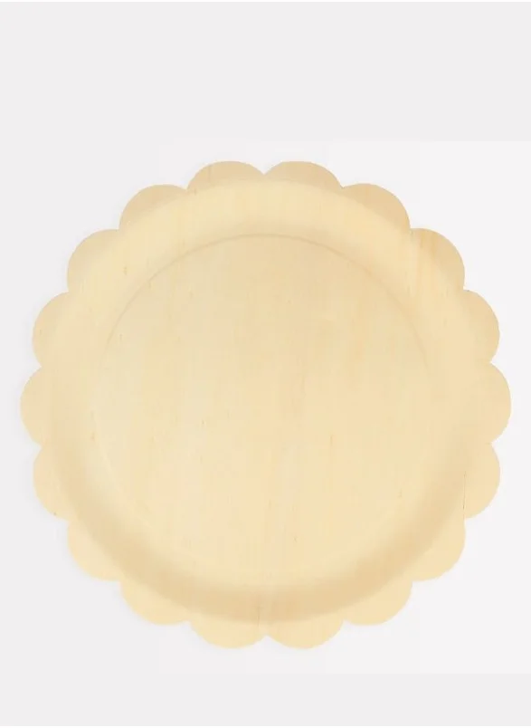 Meri Meri Meri Meri Large Wooden Scalloped Plates