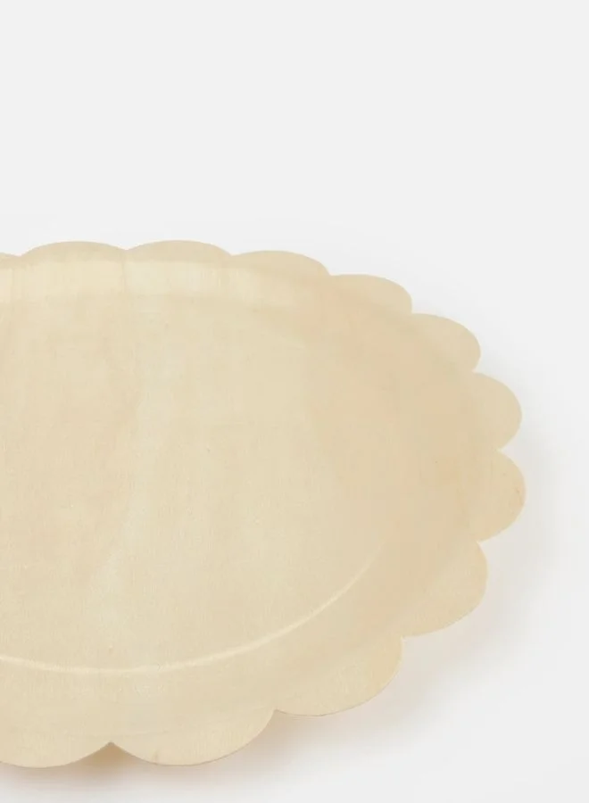 Meri Meri Large Wooden Scalloped Plates