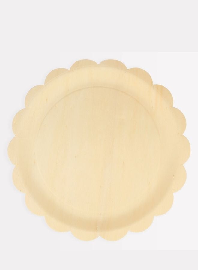 Meri Meri Large Wooden Scalloped Plates - Image 2