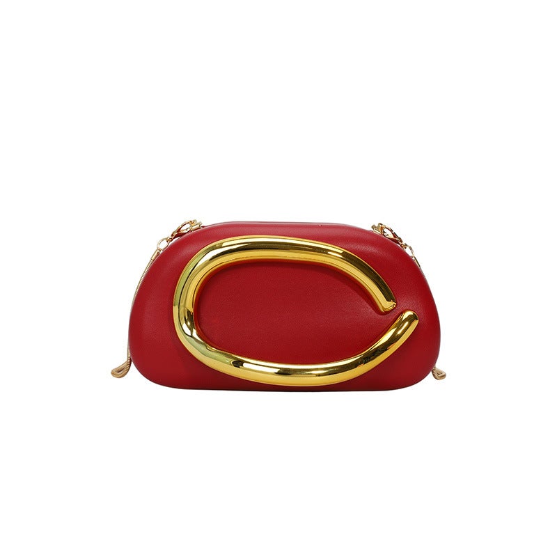 Clutch Bag Metal Decorative Hand Bag Personalized Evening Dress Chain Crossbody Bag Bags - Image 1