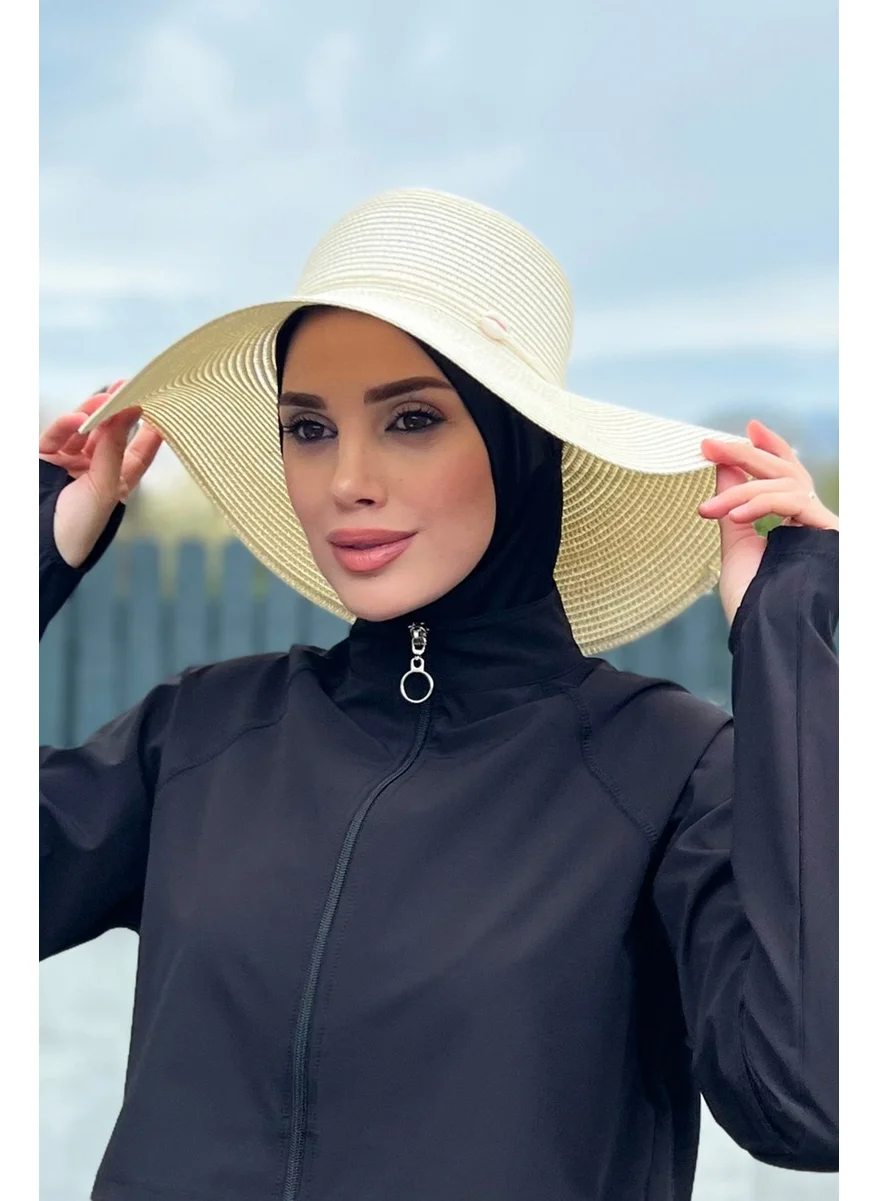 Remsa Mayo Seashell Straw Hat Beige Rş-26