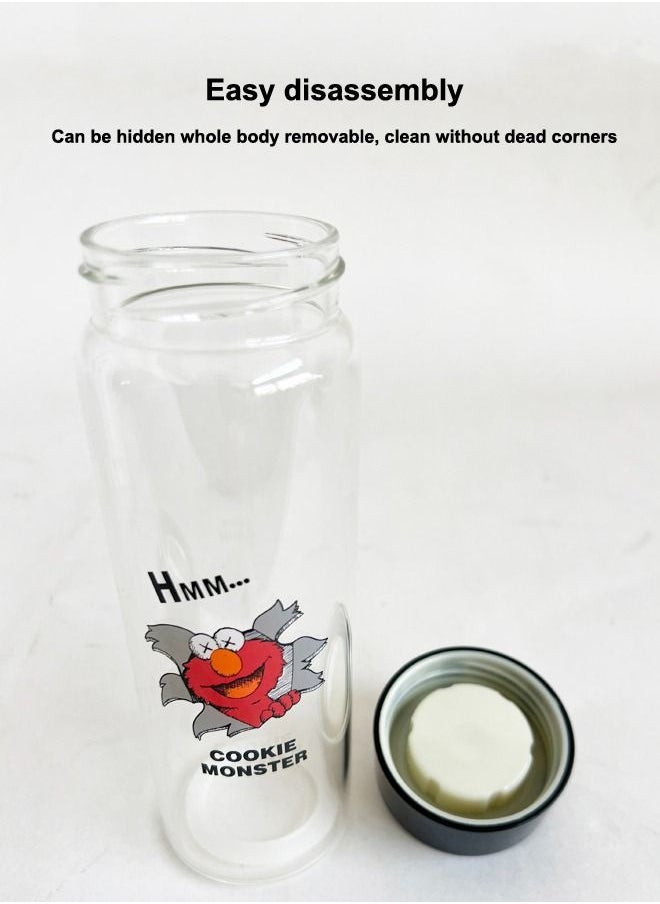 XIANGYU Eco Friendly Glass Children's Cartoon Water Bottle For Kids  - Image 4