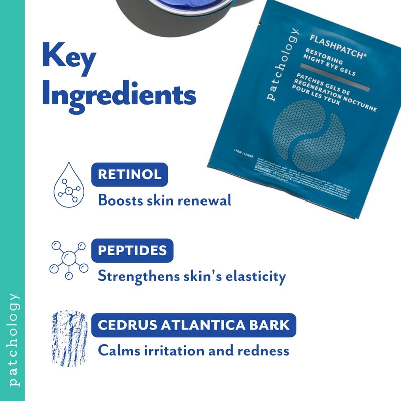 Patchology Restoring Under Eye Patches for Puffy Eyes, Dark Circles & Wrinkles, Undereye Gel Patches with Retinol & Collagen, Christmas Gifts for Women & Stocking Stuffers for Teen Girls (5 Pairs) - Image 5
