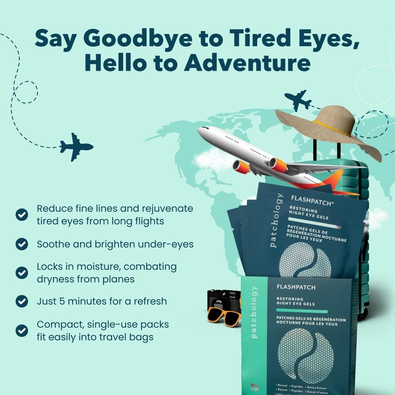 Patchology Restoring Under Eye Patches for Puffy Eyes, Dark Circles & Wrinkles, Undereye Gel Patches with Retinol & Collagen, Christmas Gifts for Women & Stocking Stuffers for Teen Girls (5 Pairs) - Image 2