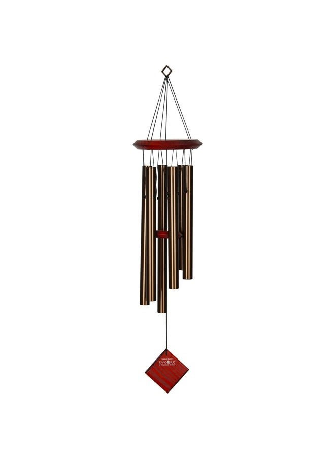 Woodstock Chimes Pluto Wind Chime for Outside 27" Bronze Small, Light Airy Sound for Outdoor Garden, Patio, Porch Decor, Encore Collection DCB27  - Image 1