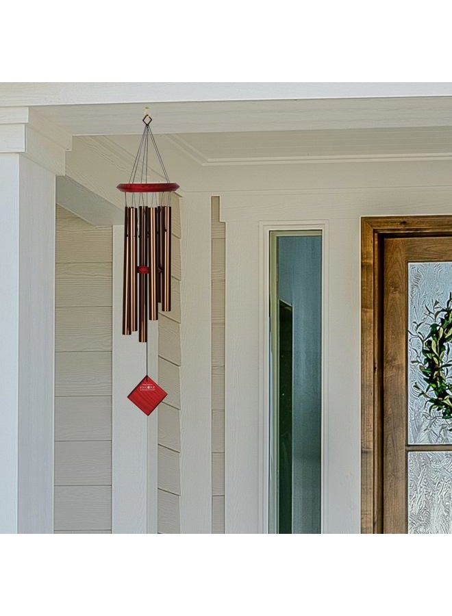 Woodstock Chimes Pluto Wind Chime for Outside 27" Bronze Small, Light Airy Sound for Outdoor Garden, Patio, Porch Decor, Encore Collection DCB27  - Image 2