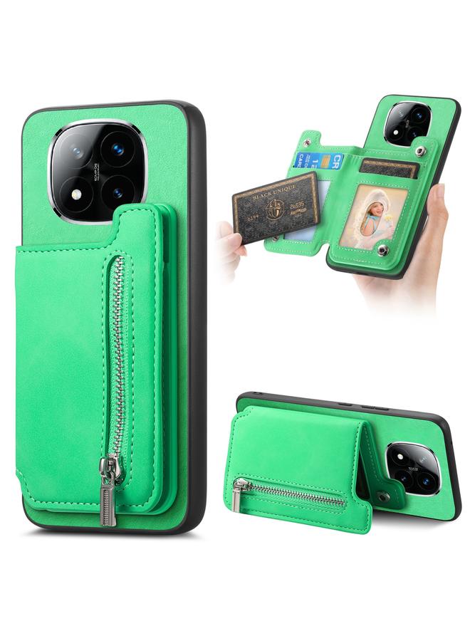 S-TOP Case For Redmi Note 14 Pro+ 5G Retro MagSafe Zipper Wallet Card Bag Back Phone Case - Image 1