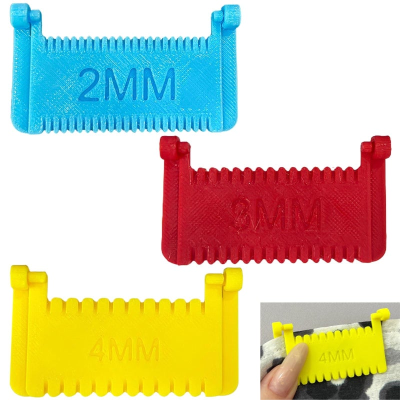 Yaindhi 3 Sizes Sewing Ruler-Upgrade Template for Sewing,Non-Slip Stitching Guide Tool with Clips,Fixed Fabric and Consistent Stitches for Seniors,Users Beginners, Hand Sewing Quilting Projects - Image 1