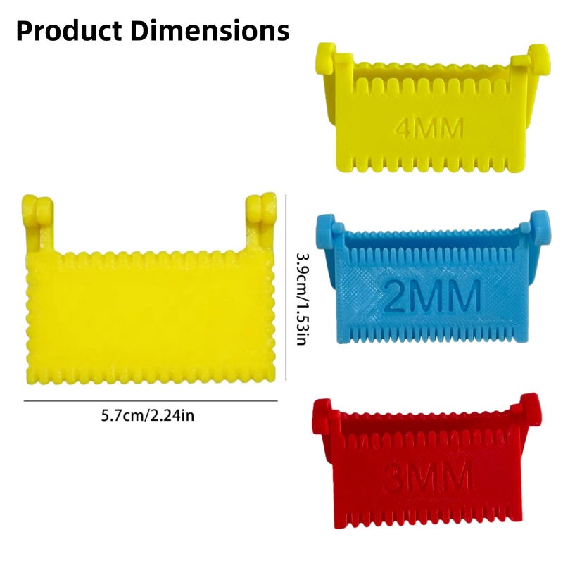 Yaindhi 3 Sizes Sewing Ruler-Upgrade Template for Sewing,Non-Slip Stitching Guide Tool with Clips,Fixed Fabric and Consistent Stitches for Seniors,Users Beginners, Hand Sewing Quilting Projects - Image 3
