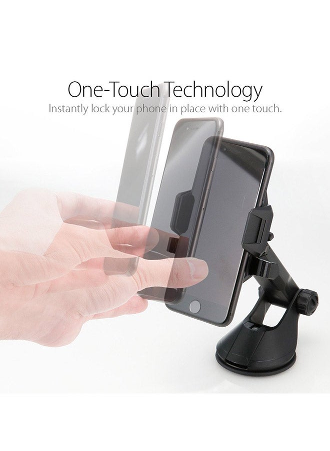 NIBEMINENT Kuel AP12T (TS35) One Tap Car Mount Phone Holder for Dashboard / Windshield Black  - Image 3