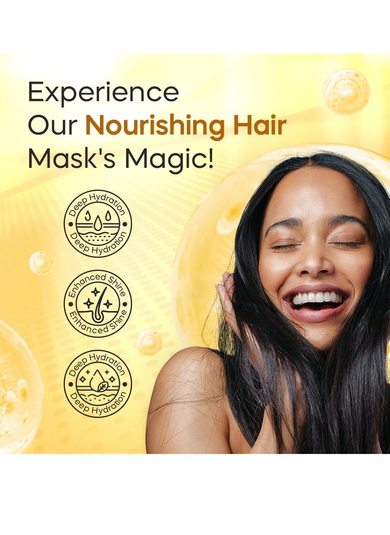 Dominican Magic - DOMINICAN MAGIC Nourishing Revitalizing Hair Mask with Aloe Vera, Hair Treatment, Deep Repair & Revitalize for Dry, Damaged Hair, All Hair Types, 16oz - Image 1