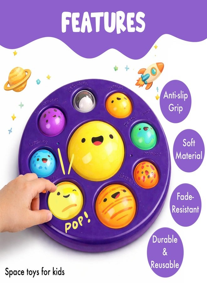 SNAPTRON Planets of Solar System for Kids Pop It Toy -Big Size Solar System Toys -Space Theme Birthday Party Best Return Gifts for Kids, pop Toys for Kid Poppit Space Pop It Game -Popit Set Gifts for Children - Image 4