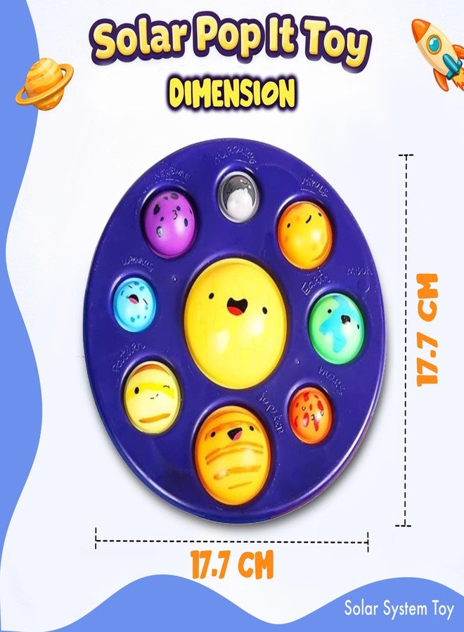SNAPTRON Planets of Solar System for Kids Pop It Toy -Big Size Solar System Toys -Space Theme Birthday Party Best Return Gifts for Kids, pop Toys for Kid Poppit Space Pop It Game -Popit Set Gifts for Children - Image 5